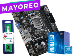 [MAYOREO] KIT 11 GEN BOARD ECS H510H6-M2 + CELERON G5905 3.5 GHz + 4GB MEMORIA RAM DDR4