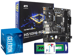 KIT 11 GEN BOARD ECS H510H6-M2 + CELERON G5905 3.5 GHz + 8GB MEMORIA RAM DDR4