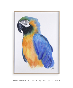 Quadro Decorativo Arara Amarela