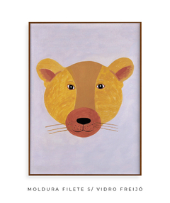 Quadro Decorativo Bebê Puma