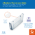 Banheira Flexível Transparente Azul com Plug Térmico Stokke - loja online