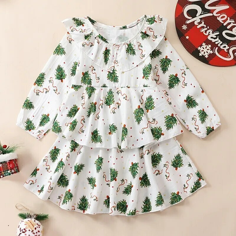 Vestido Árvore de Natal Menina - Vem e Vai Infantil