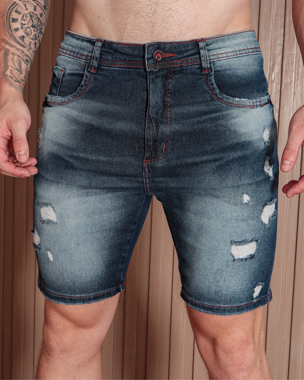 Bermuda skinny masculina sale