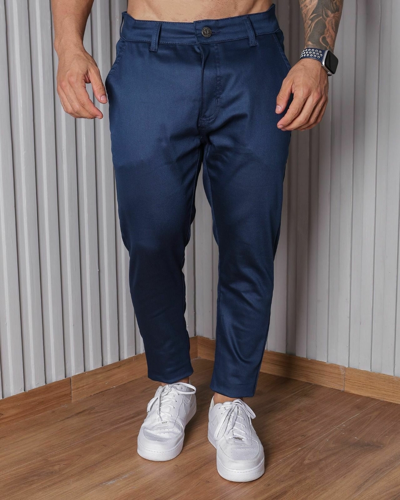 Calça azul escuro masculino sales