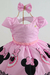 Vestido Minnie Rosa Infantil Festa Fantasia 1 ao 12 anos - comprar online