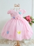 Vestido Jardim Encantado das Borboletas Infantil Rosa, Azul, Colorido - loja online