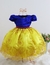 Vestido Branca De Neve Realeza Festa Princesa Luxo 1 A 4 ano - comprar online