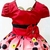 Vestido Temático Minnie Vermelha Luxo Infantil Floral - comprar online