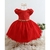 Vestido Infantil Vermelho Festa Infantil Luxo Daminha Casamento Aniversário