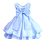 Vestido Elsa Frozen Festa Infantil Princesa Capa Luva Laço - Kafashion