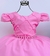 Vestido Rosa Infantil Daminha de Honra Festa Casamento Luxo 1 a 12 anos - comprar online