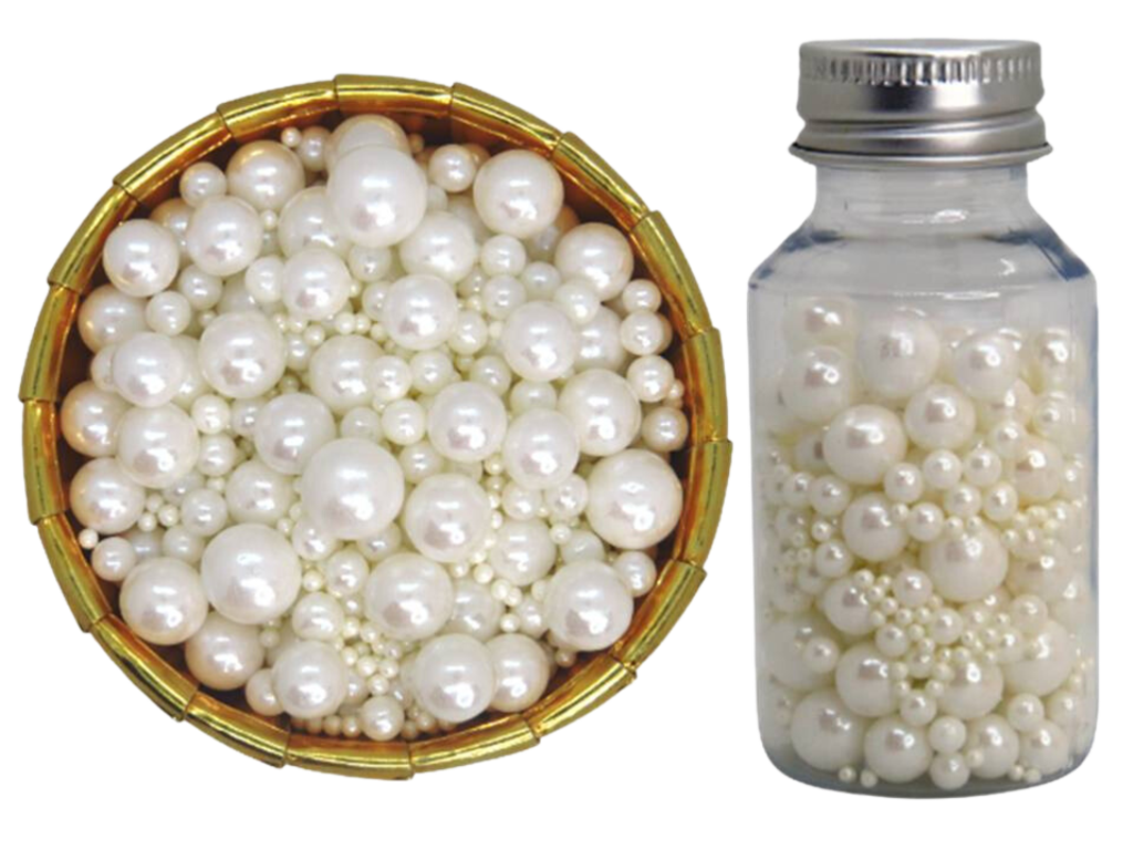 Sprinkles Perlas Comestibles 6 Mm Blancas 50 Grs - Hornos y Pasteles