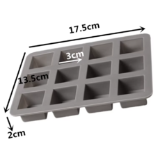 Molde Silicona Bocaditos Cuadrados 3x3 cm x12 Cav. Marroc - comprar online