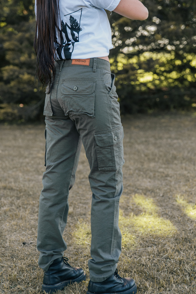 Pantalon Cargo Mujer Verde - Andino Outfitters