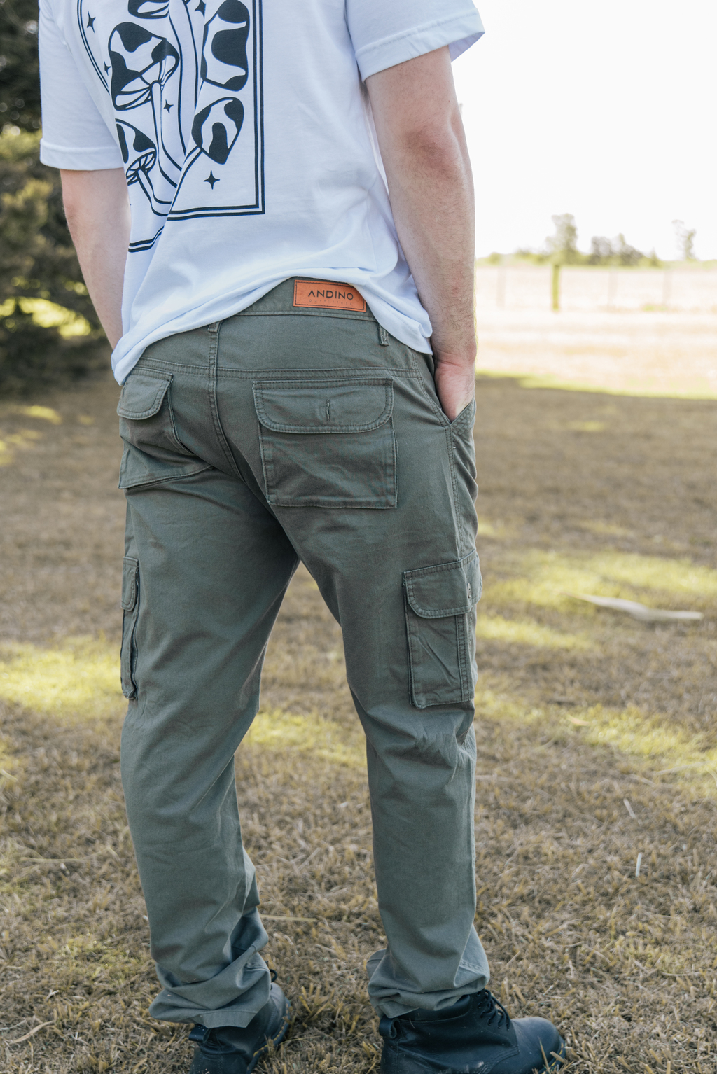 Pantalón cargo verde hombre hotsell