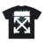 Camiseta Off-White Dripping Arrows Short Sleeve Over 'Black' - comprar online