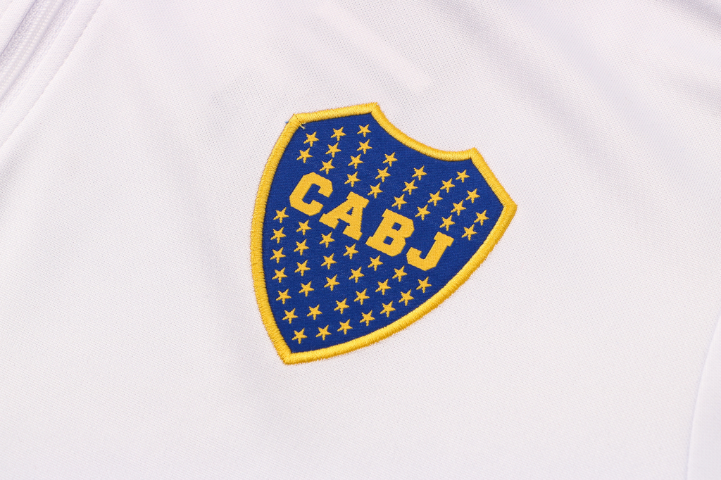 Conjunto Boca Juniors 21 22 Branco Adidas