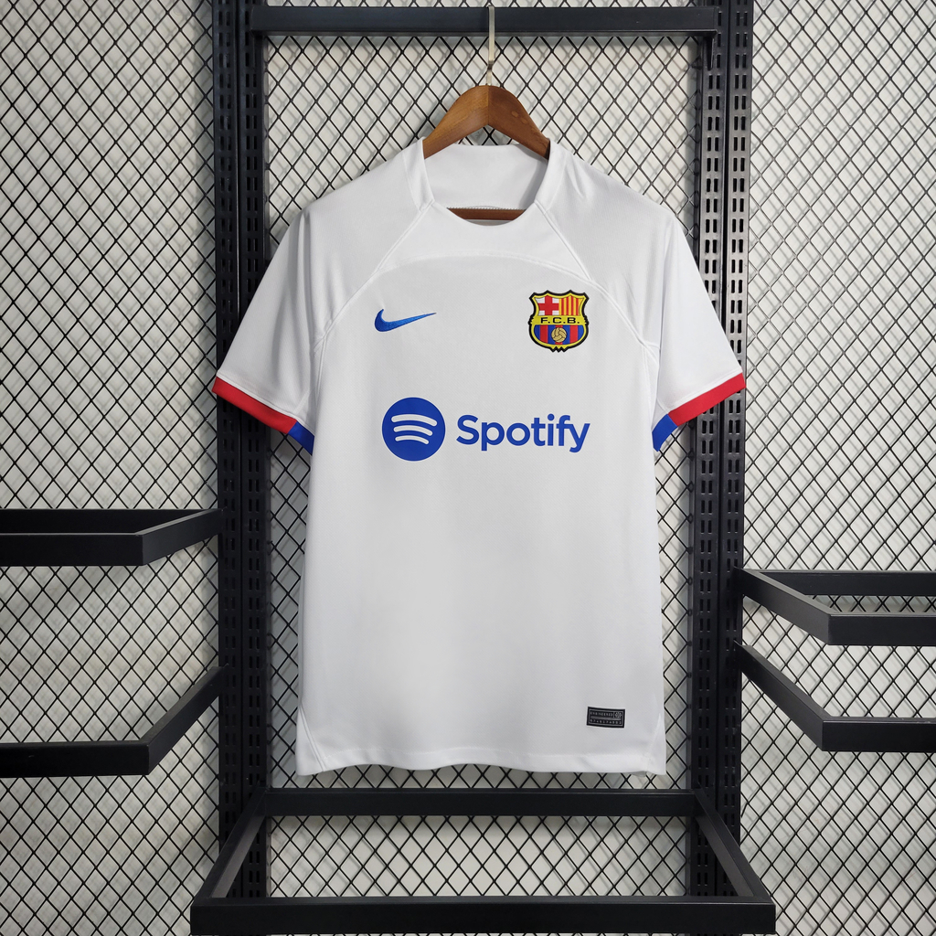 Camisa Barcelona II 23/24 - Torcedor Nike Masculina - Branco | Kings F