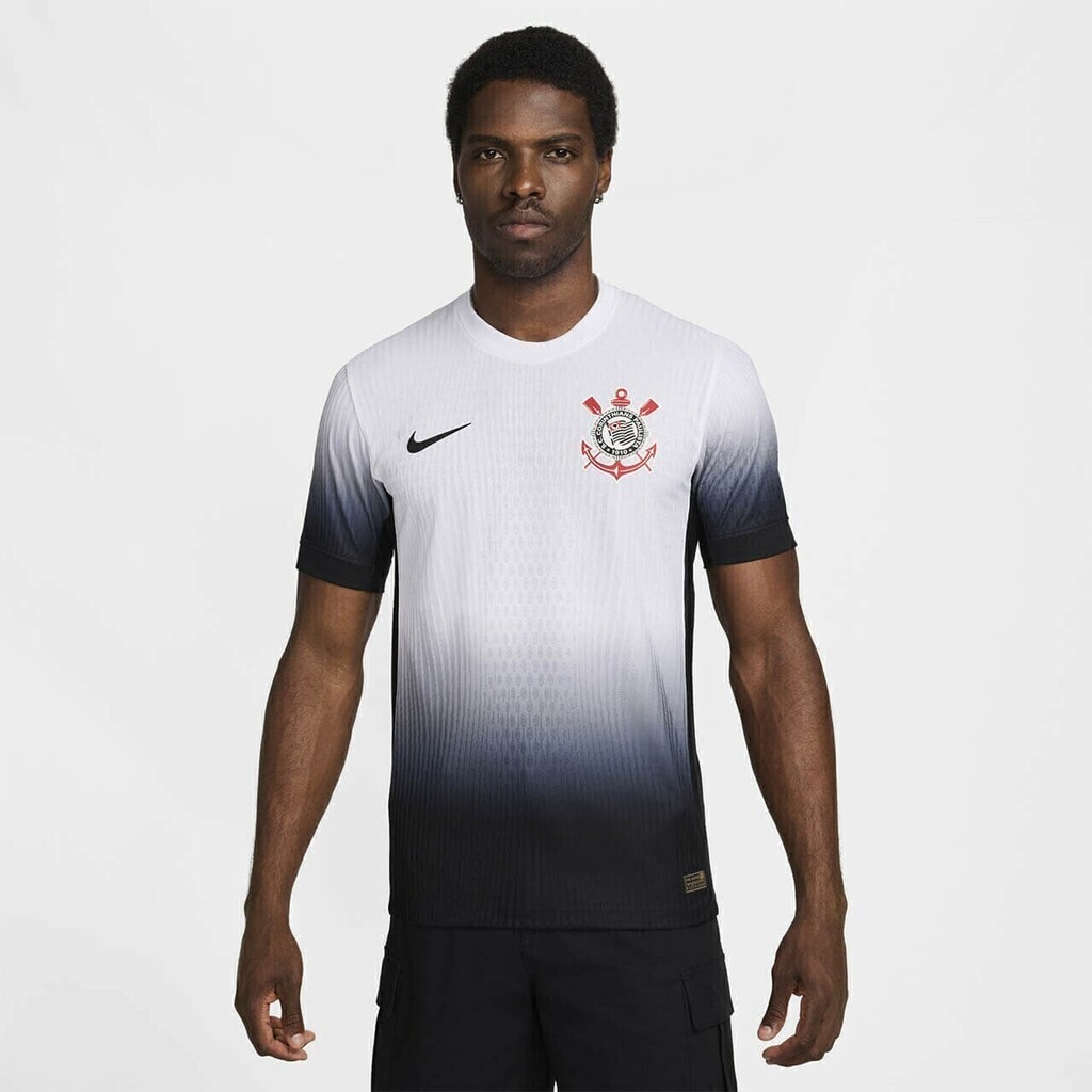 Camisa do Corinthians Jogador Home 24 25 Masculina Nike Branca