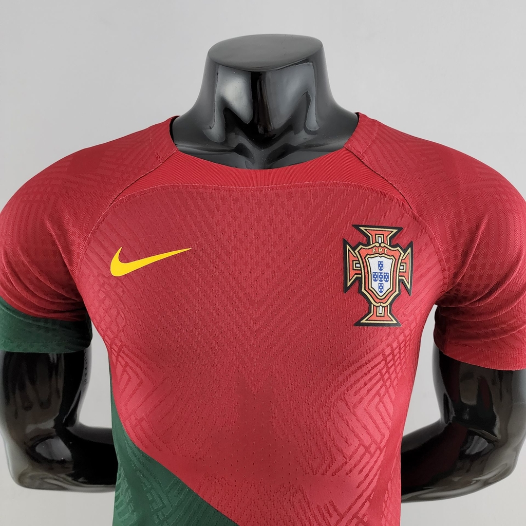 Camisa Seleção de Portugal I 22/23 Jogador Nike Masculina - Vermelho