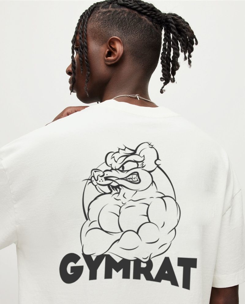 Black Gymrat T-shirt With Silk
