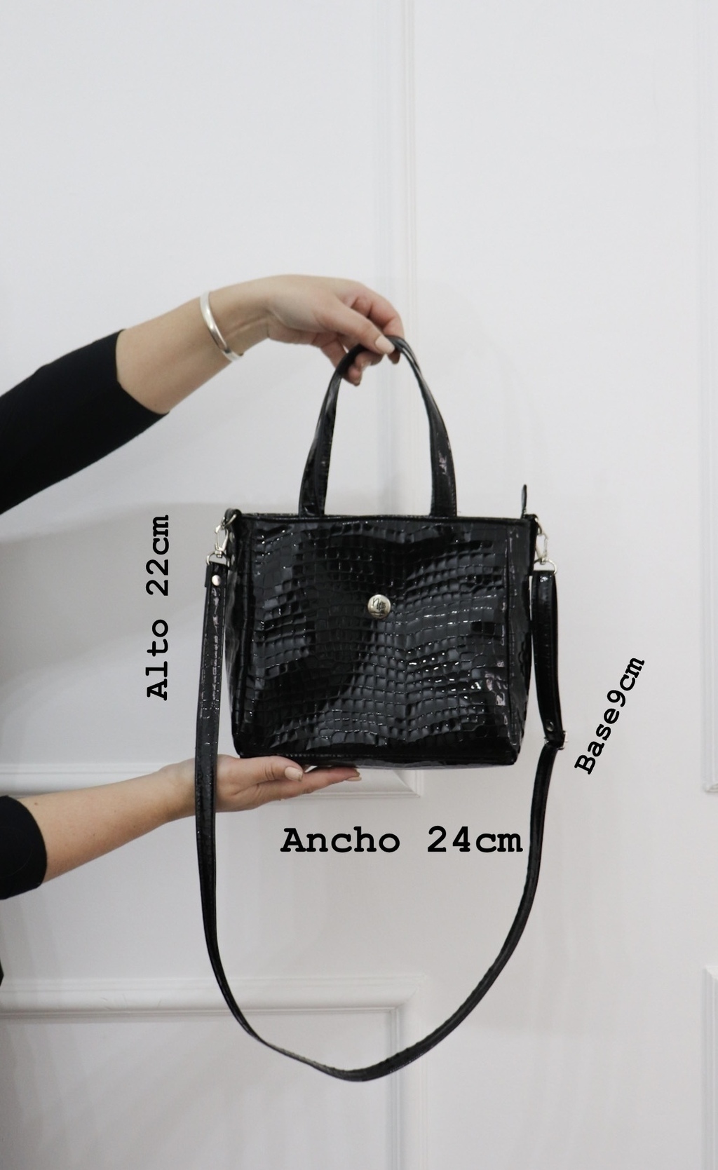 Cartera Zara Negra Charol Comprar en Natalie Bag