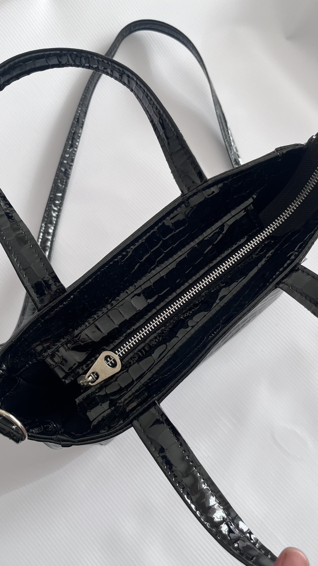 Cartera Zara Negra Charol Comprar en Natalie Bag