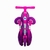 TRICICLO INFANTIL BIMBA PORTÁTIL BH STORE ROXO - comprar online