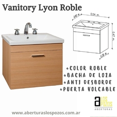 Lyon Roble bacha de loza cerámica 54 cm - comprar online