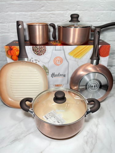 Cacerola Olla Antiadherente Con Tapa 26 Cm Hudson