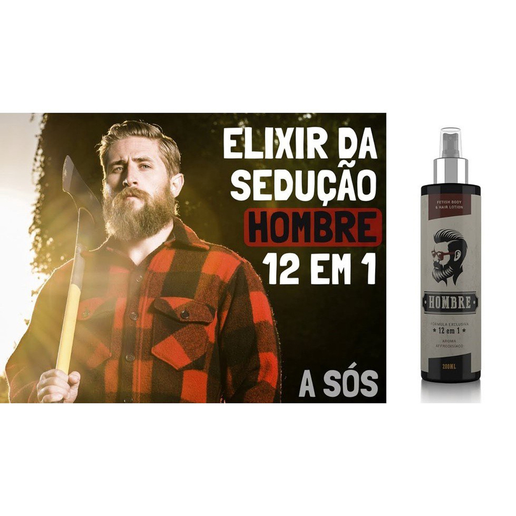 Elixir Masculino Estimula Feromonios Pós Barba e Cabelo The Hombre