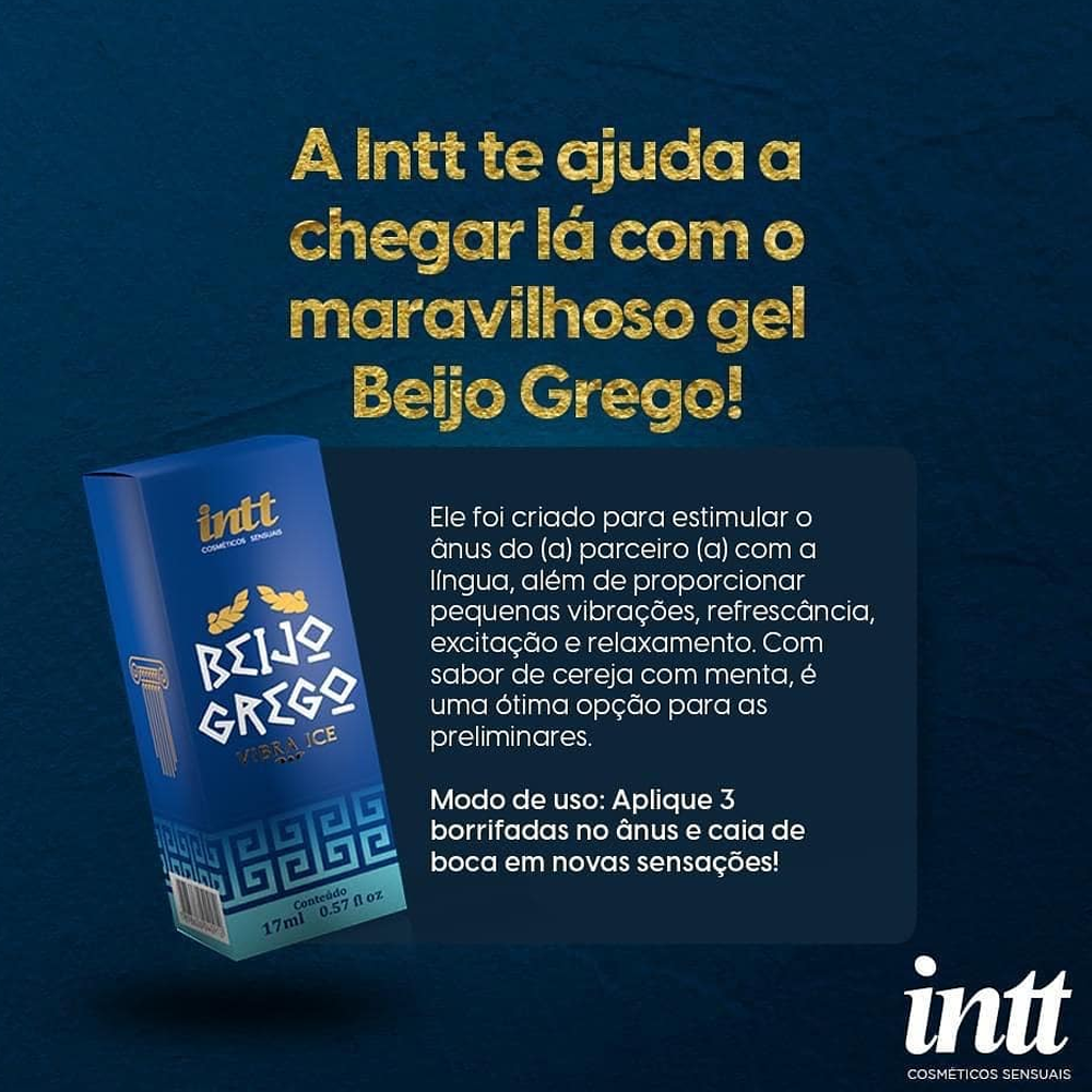 Gel Beijo Grego Vibracao Vibra Ice Intt 15ml