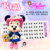 Cartela de Olhos Resinados R153 - Mickey e Minnie Colorido