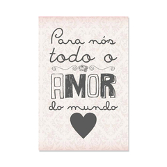 Placa Decorativa Frase Para Nós Amor