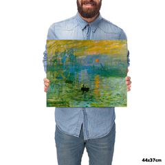 Quadro Decorativo Claude Monet Impressão Nascer do Sol