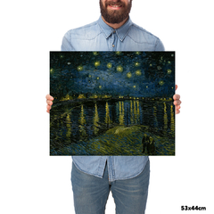 Quadro Decorativo Vincent Van Gogh Noite Estrelada Sobre o Ródano - loja online