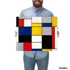 Quadro Decorativo Piet Mondrian Composição A na internet