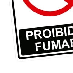 Placa de Sinalização Proibido Fumar em Pvc - comprar online