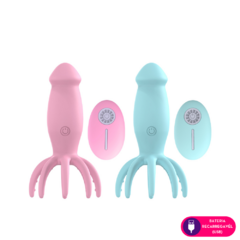 VIBRADOR POLVO COM CONTROLE SEGREDOS - PREMIUM RECARREGAVEL - Segredos Sex Shop