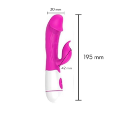 VIBRADOR RABBIT FORMATO GLANDE SEGREDOS - DOIS MOTORES na internet