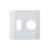 Millenium 4x4 White Plate (Round Socket + 1 Switch) - Model 22014