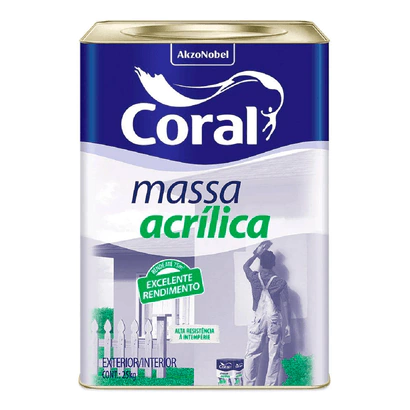 Massa Acrílica Coral 25 KG