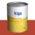 A can of Irajá varnish paint, labeled for interior and exterior use, in a bright yellow color.