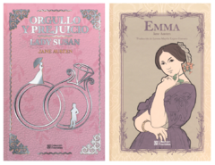 Orgullo y Prejuicio y Emma de Jane Austen Pasta Dura Colección Fractales