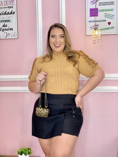Short saia best sale trançado