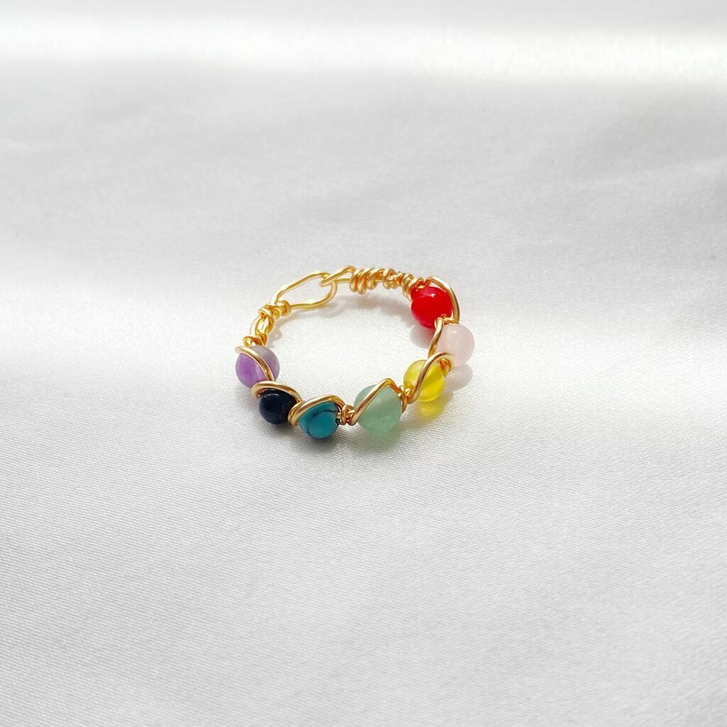 Anillo 7 chakras tejido Comprar en Pubu accesorios
