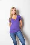 Remera Cata Cuello V - TM21501 - VOV JEANS