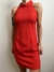 Vestido Vintage Crepe Vermelho