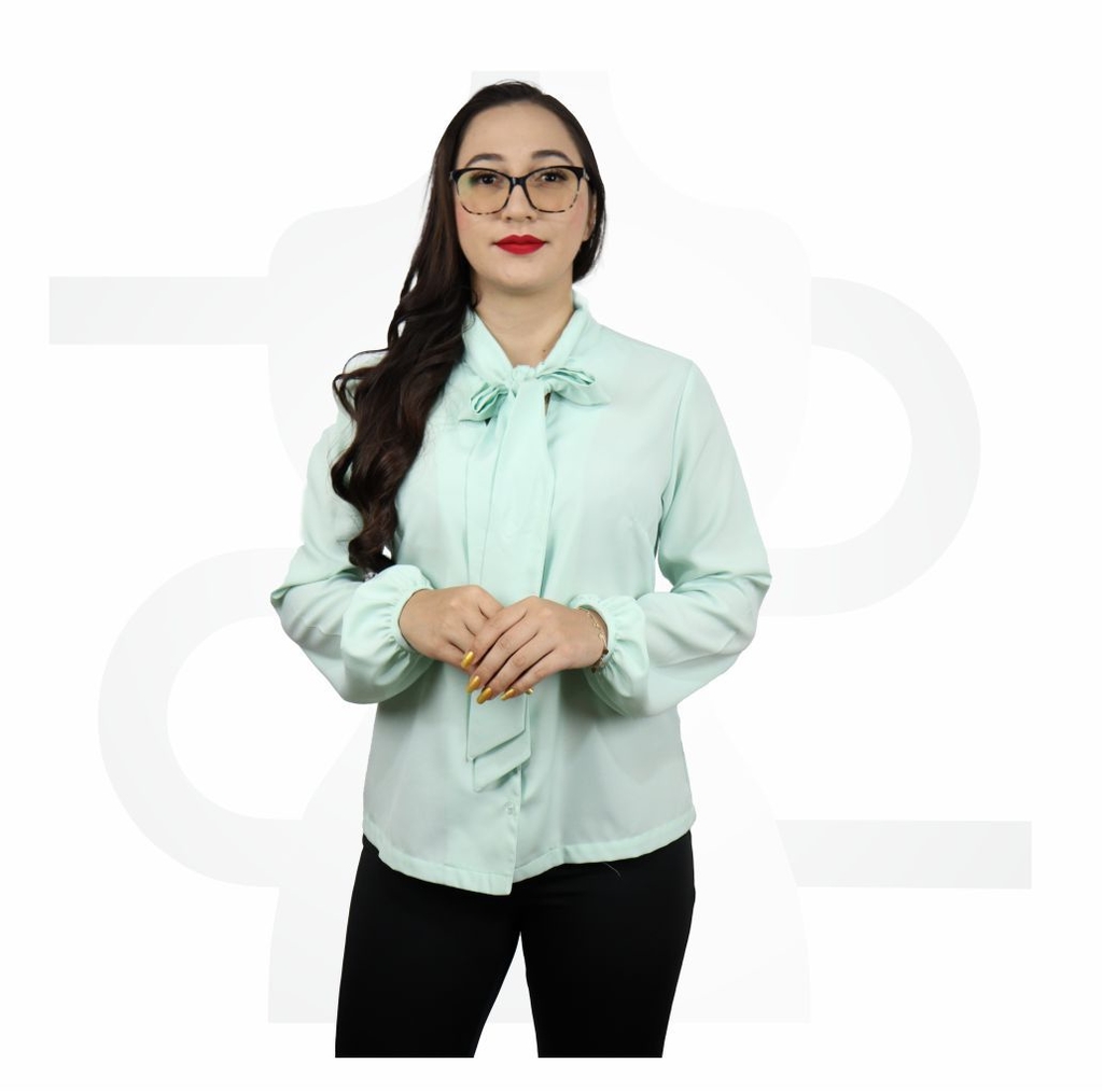 Molde Camisa feminina social manga longa gola len o CFM042