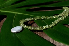 Gargantilha de Peridoto com Pérola natural